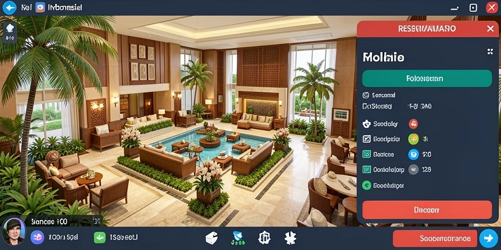 Screenshot 3 menggambarkan komunitas pemain yang aktif.